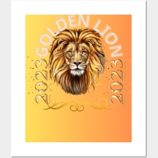 GOLDEN LION Posters and Art